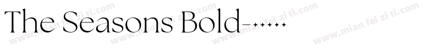 The Seasons Bold字体转换